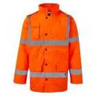 Warrior Hi Vis Orange Motorway Jacket