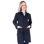 ESD Lab Coats in Black