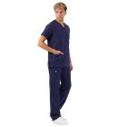 Male Scrubs in Navy Blue