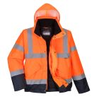 Portwest S266 Orange & Navy Blue Bomber Jacket