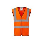Warrior Orange Hi-Vis Waistcoat