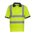 Yoko Hi-Vis Yellow Polo Shirt