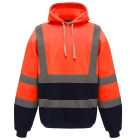 Yoko Hi Vis Pull Over Orange & Navy Blue Hoodie