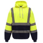 Yoko Hi Vis Pull Over Yellow & Navy Blue Hoodie