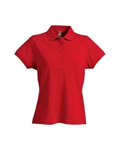 A bright and vibrant cotton polo shirt