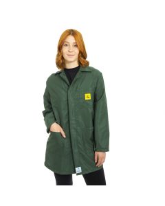 ESD Lab Jackets in Dark Green