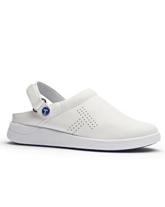 Love your feet with the Toffeln 0618 white vented clogs
