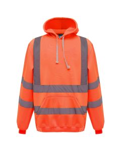 Yoko Orange Hi Vis Pull Over Hoodie conforms to RIS-3279-TOM for the UK rail industry