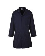 This warehouse coat is manufactured from 65% polyester, and 35% cotton. Ideal for the engineering workshop and laboratory