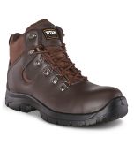 Genuine smooth split buffalo leather safety boots